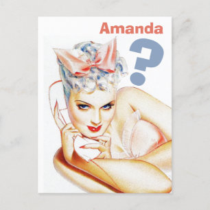 Cartão Postal De Convite Personalizado você será minha dama de honra?