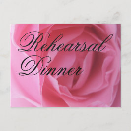 Cartão Postal De Convite Pétalas Rosa Rosa Suave Convidam Ensaio De Casamen