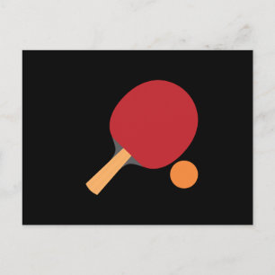 Cartão Postal De Convite Ping Pong Paddles Tênis Engraçado