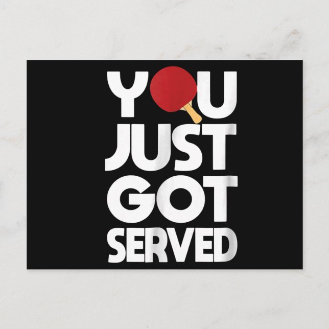 Cartão Postal De Convite Pino da Borboleta do Tênis da mesa da (Frente)