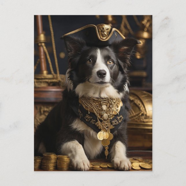 Cartão Postal De Convite Pirates Party Harty (Frente)