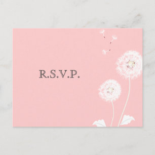 Cartão Postal De Convite PixDezines Dandelions, cores de fundo diy