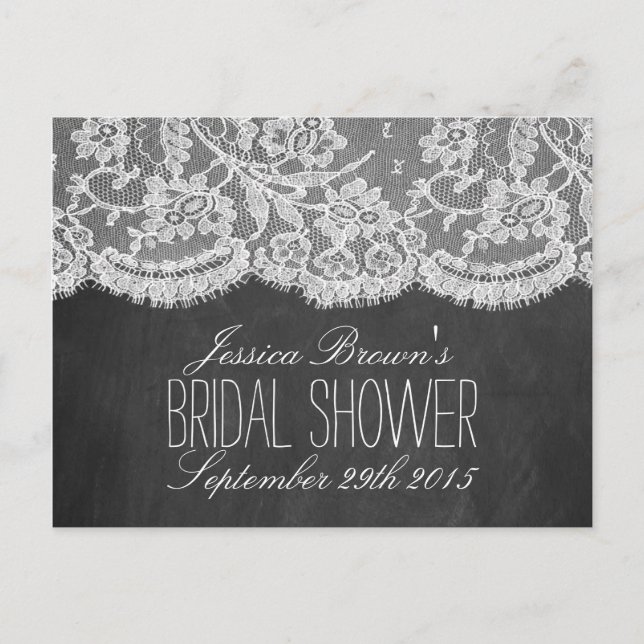 Cartão Postal De Convite Placas de receita de Chá de panela de calço e loca (Frente)