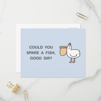 Cartão Postal De Convite Pode Poupar Um Peixe, Senhor?