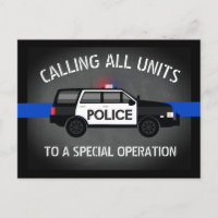 Polícia SUV Thin Blue Line Special Op Birthday