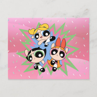 Cartão Postal De Convite Powerpuff Girls Powfator