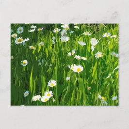 Cartão Postal De Convite Prado de flores