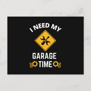 Cartão Postal De Convite Preciso Do Meu Tempo De Garagem