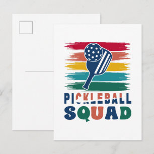Cartão Postal De Convite Presente para Jogadores de Pickleball