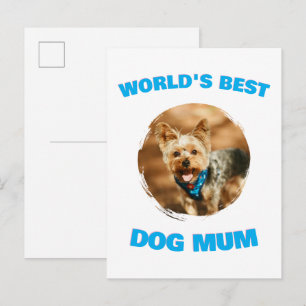 Cartão Postal De Convite Presente Personalizado Mínimo Melhor Cachorro Gato