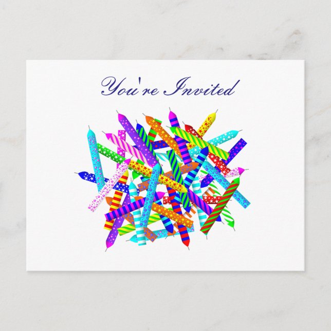 Cartão Postal De Convite Presentes de aniversário de 41 ruas (Frente)