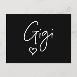 Cartão Postal De Convite Presentes de Natal para Mulheres Gigi Avó