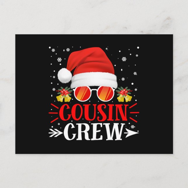 Cartão Postal De Convite Primo Crew Papai noel Natal.Png (Frente)