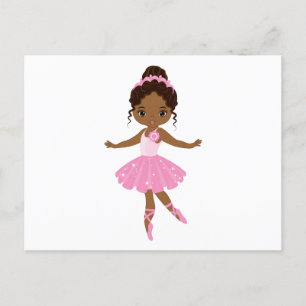 Cartão Postal De Convite Princesa Ballerina