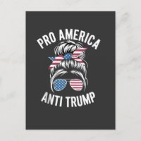 Pró-América Anti-Trump Bandeira Americana Resistir
