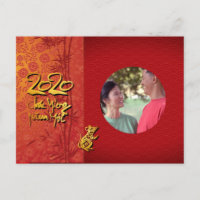 Quadro fotográfico Ano 2020 Têt Rat Adicione sua i