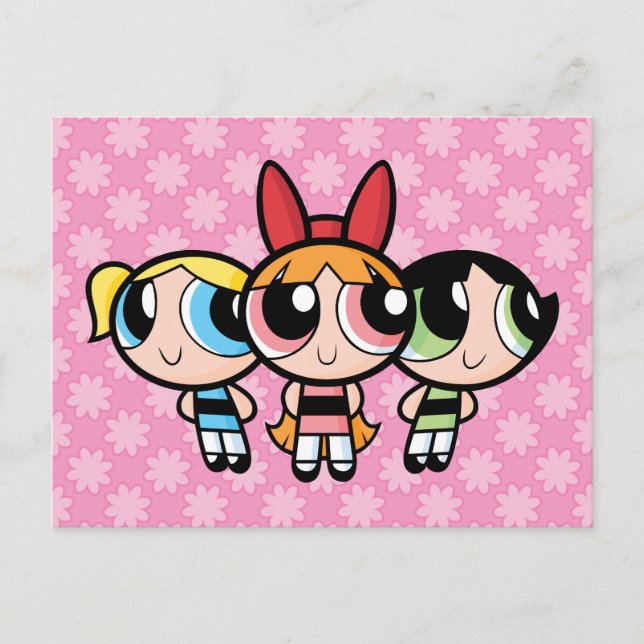 Cartão Postal De Convite Raparigas Powerpuff: Açúcar, Especiarias e Tudo Mu (Frente)