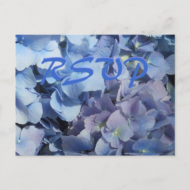 Cartão Postal De Convite Recepção de casamento RSVP (Frente)