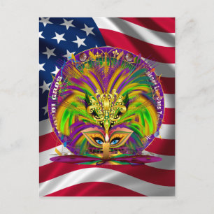 Cartão Postal De Convite Recolha de Pacote Combo do Partido do Carnaval em 