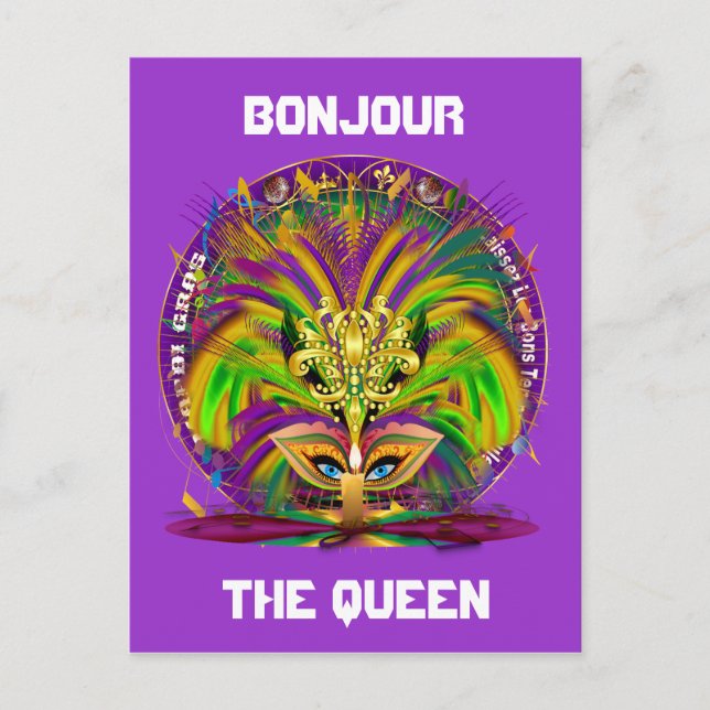 Cartão Postal De Convite Recolha de Pacote Combo do Partido do Carnaval em  (Frente)