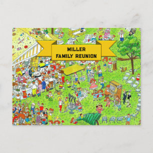 Cartão Postal De Convite Reunião Familiar