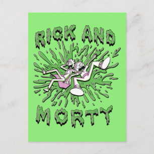 Cartão Postal De Convite RICK E MORTY™   Caindo Em Iva Ácida