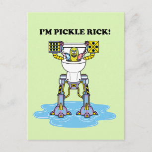 Cartão Postal De Convite RICK E MORTY™   Fia de pinheiro de Rick