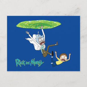 Cartão Postal De Convite RICK E MORTY™   Saída Do Portal