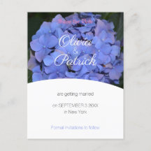 Roxo Pastel Hortênsia Casamento Salve a Data
