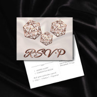 RPG Dice | Copper Fantasy Tabletop Gamer Meal RSVP