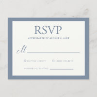 RSVP de Casamento Básico de Fronteira Grande - Azu