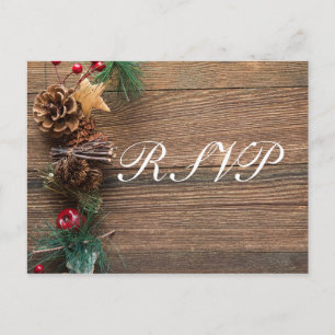 Cartão Postal De Convite RSVP de Chrismas Russo