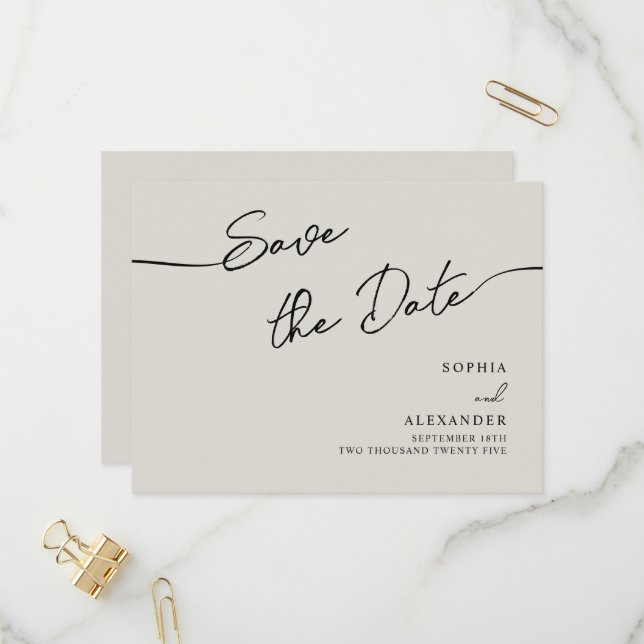 Cartão-Postal De Convite Salve A Data. (Frente/Verso In Situ)