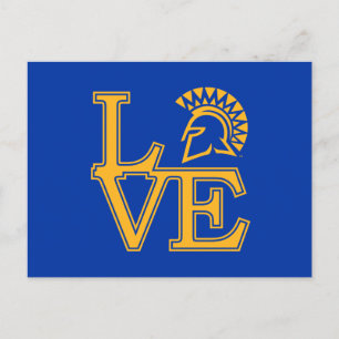 Cartão Postal De Convite San Jose State Love