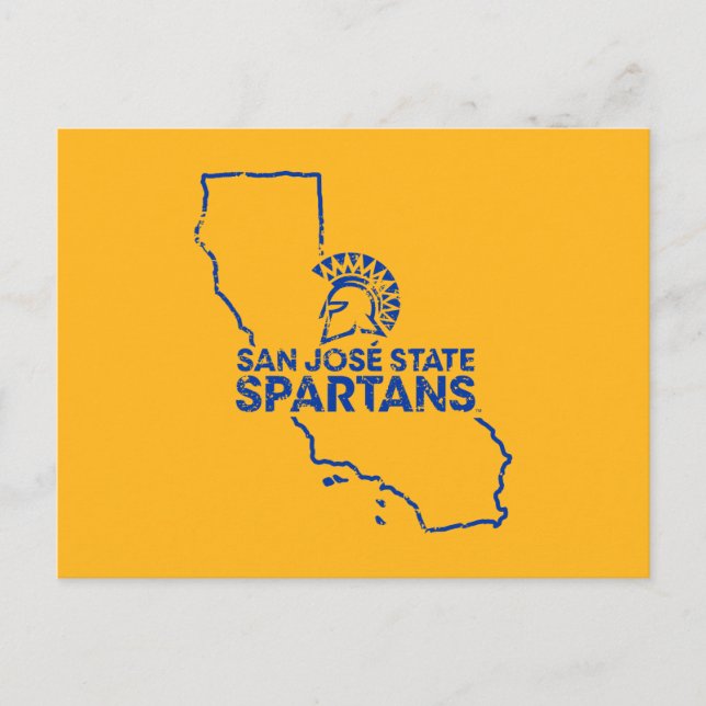 Cartão Postal De Convite San Jose State Spartans Love (Frente)