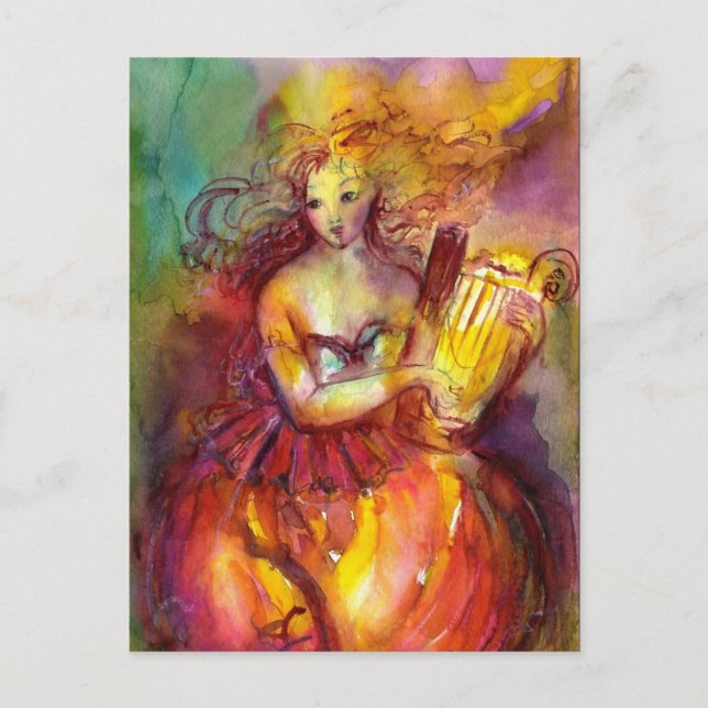 CARTÃO POSTAL DE CONVITE SAPPHO, DANÇA MÚSICA E POESIA (Frente)