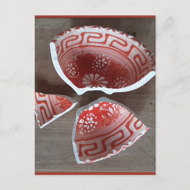 Cartão Postal De Convite scherben Griechenland  (Frente)