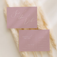 Script Whimsical | Dusty Rosa Salva A Data