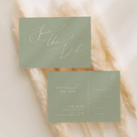 Script Whimsical | Sage Green Salvar Data