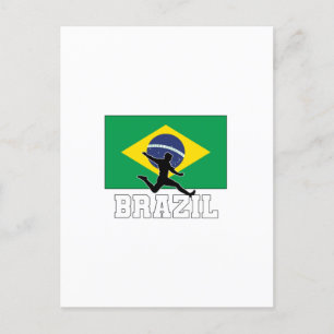 Cartão Postal De Convite Seleção Brasileira de Futebol