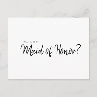 Cartão Postal De Convite Simples minimalista Você será minha honra