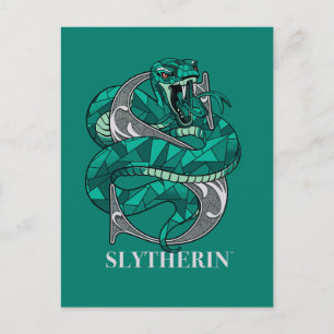 Cartão Postal De Convite SLYTHERIN™ Crosshatch Emblem