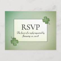 Sonhos Irlandeses RSVP com Escolhas de Prato Princ