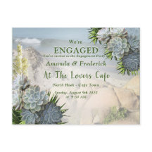 Suculentos matizes de Noivado Blues pálido