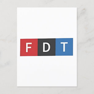 Cartão Postal De Convite Sutil Anti-Trump FDT Anti-Maga Democratas