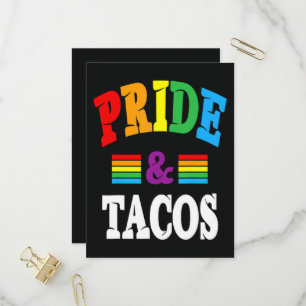 Cartão Postal De Convite Tacos Orgulho Lgbt Lgbtq Gay