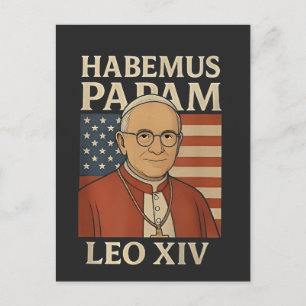 Cartão Postal De Convite Temos um papa Papa Leão XIV Igreja Cristã