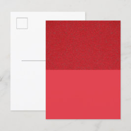 Cartão-Postal de Convite Texturizado Vermelho – Pe