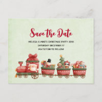 Trem de Natal Vintage Fofo com Brinquedos Salve a
