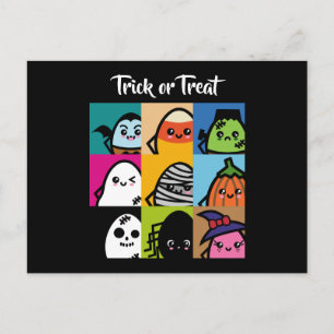 Cartão Postal De Convite Trick or Tratat - Halloween - Creepy Eggs Series